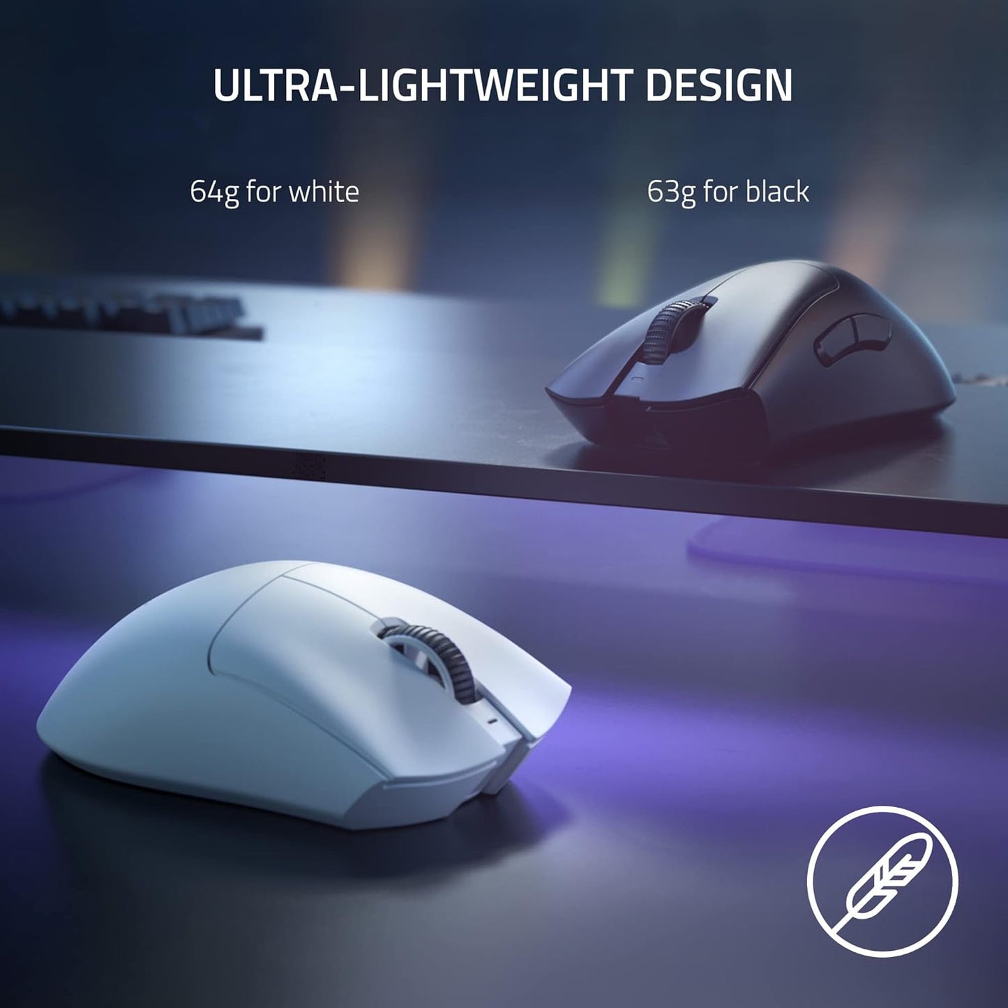 Razer RZ01-04630100-R3U1 DeathAdder V3 Pro Lightweight Gaming Mouse
