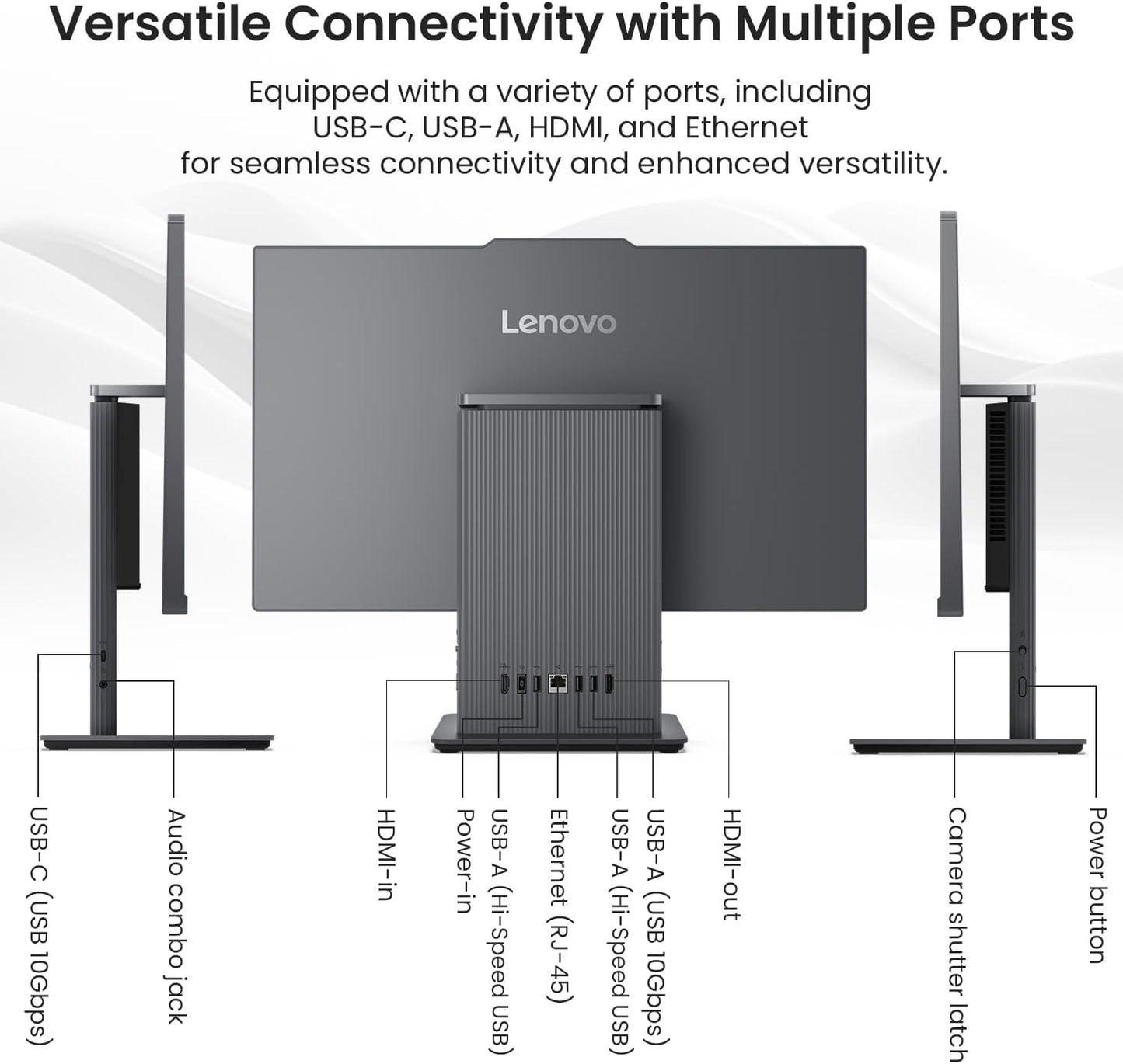 Lenovo 24ARR9 IdeaCentre 24" Touchscreen All-in-One Desktop Ryzen 5 1TB SSD