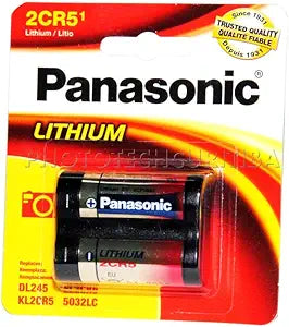 Panasonic 2CR-5MPA/1B 6V Photo Lithium Battery