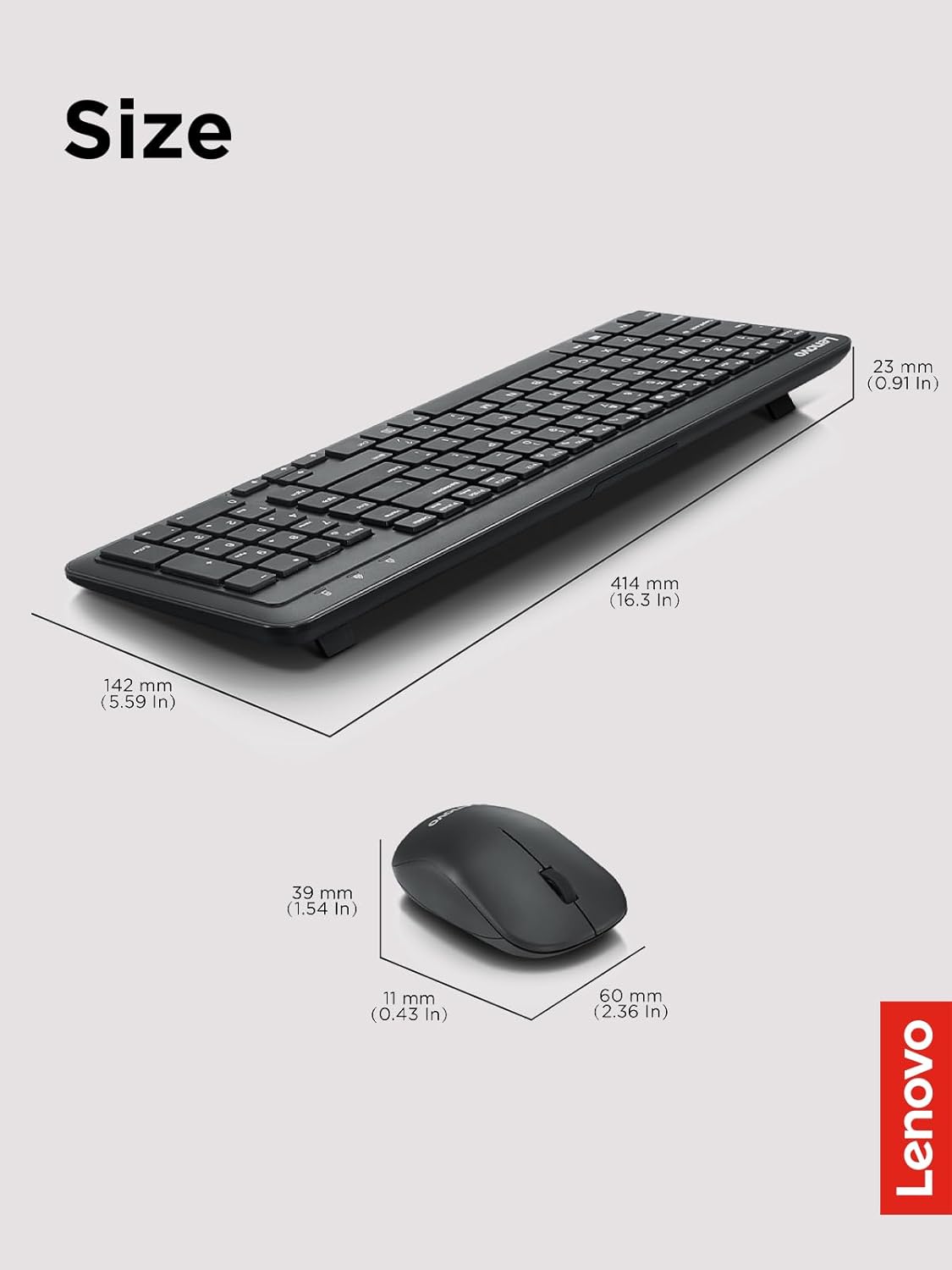 Lenovo GX31C95738 Wireless Keyboard Mouse Combo