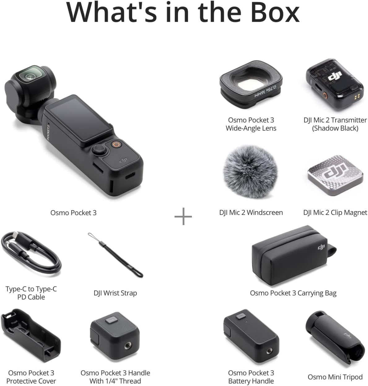 DJI E1DJIOSMOPOCK3CC Osmo Pocket 3 Creator Combo with Accessories