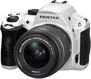 Pentax K-30 White DSLR Camera with 18-55mm Lens — main product image