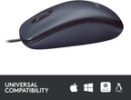 Logitech 910-001439 B100 Corded USB Mouse Black