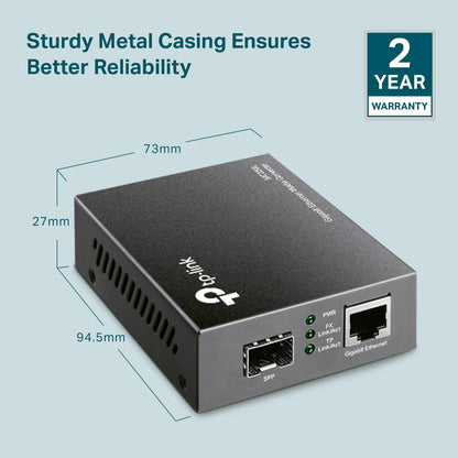 TP-Link MC220L Gigabit SFP Fiber Media Converter