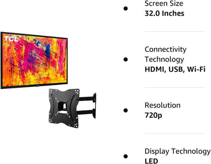 TCL 32S331 32-Inch 720p HD LED Smart TV Renewed
