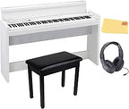 Korg AUS-LP380WH-COMBO-STD White Digital Piano Bundle