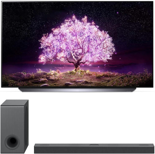 LG OLED83C1PUA 83-Inch 4K Smart OLED TV Bundle