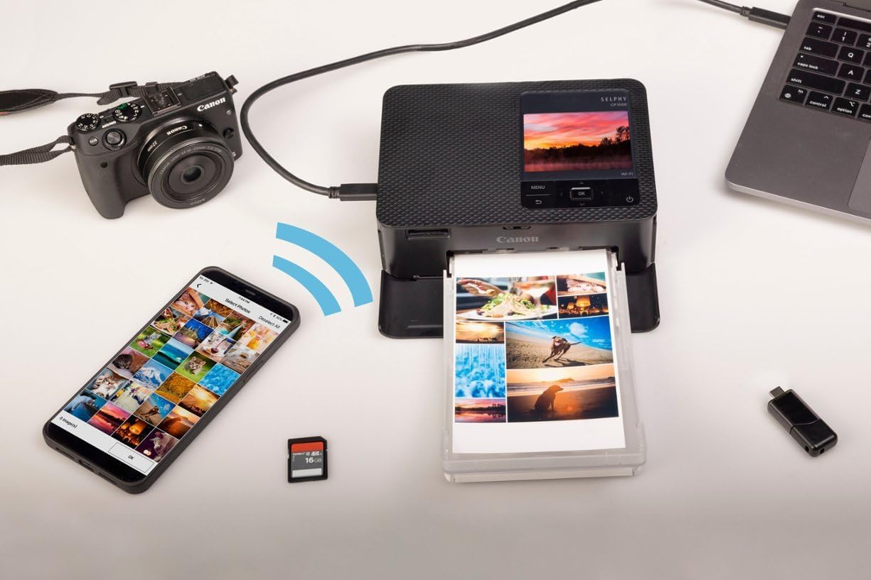Canon CACP1500 Selphy CP1500 Photo Printer Bundle