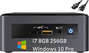 Intel NUC8i7INHPA i7 Mini PC Radeon 540X 8GB RAM 256GB SSD — main product image