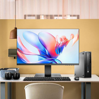 HP EliteDesk 800 G1 SFF PC with 24" Monitor (Renewed)