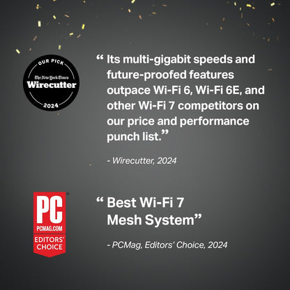 TP-Link Deco BE63 WiFi 7 Mesh System (3-Pack) BE10000