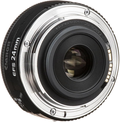 Canon 9522B002 EF-S 24mm f/2.8 STM Lens Bundle (Renewed)