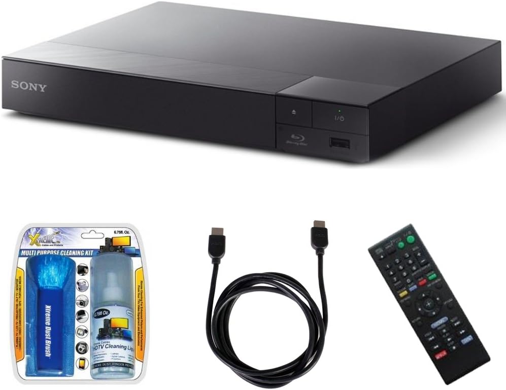 Sony BDP-S6700 Blu-ray Player Bundle - 4K Upscaling, 3D Streaming