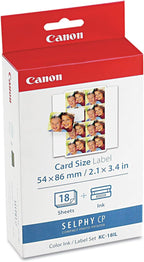 Canon COLOR INK/LABEL SET KC-18IL CP-100/200/300 Printers