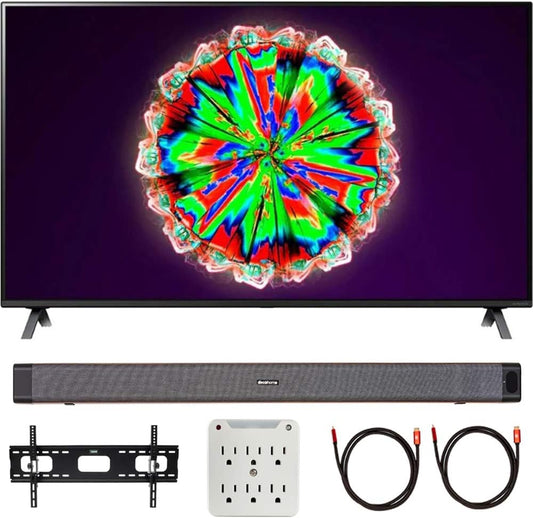 LG 75NANO80UNA: 75" 4K NanoCell Smart TV with Soundbar Bundle