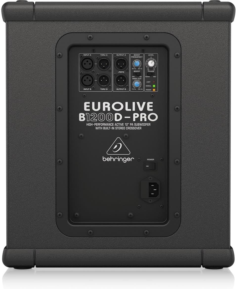 Behringer B1200DPRO Active 500W 12" PA Subwoofer