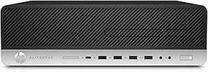 HP EliteDesk 800 G4 SFF Desktop i5-8500 (Renewed)