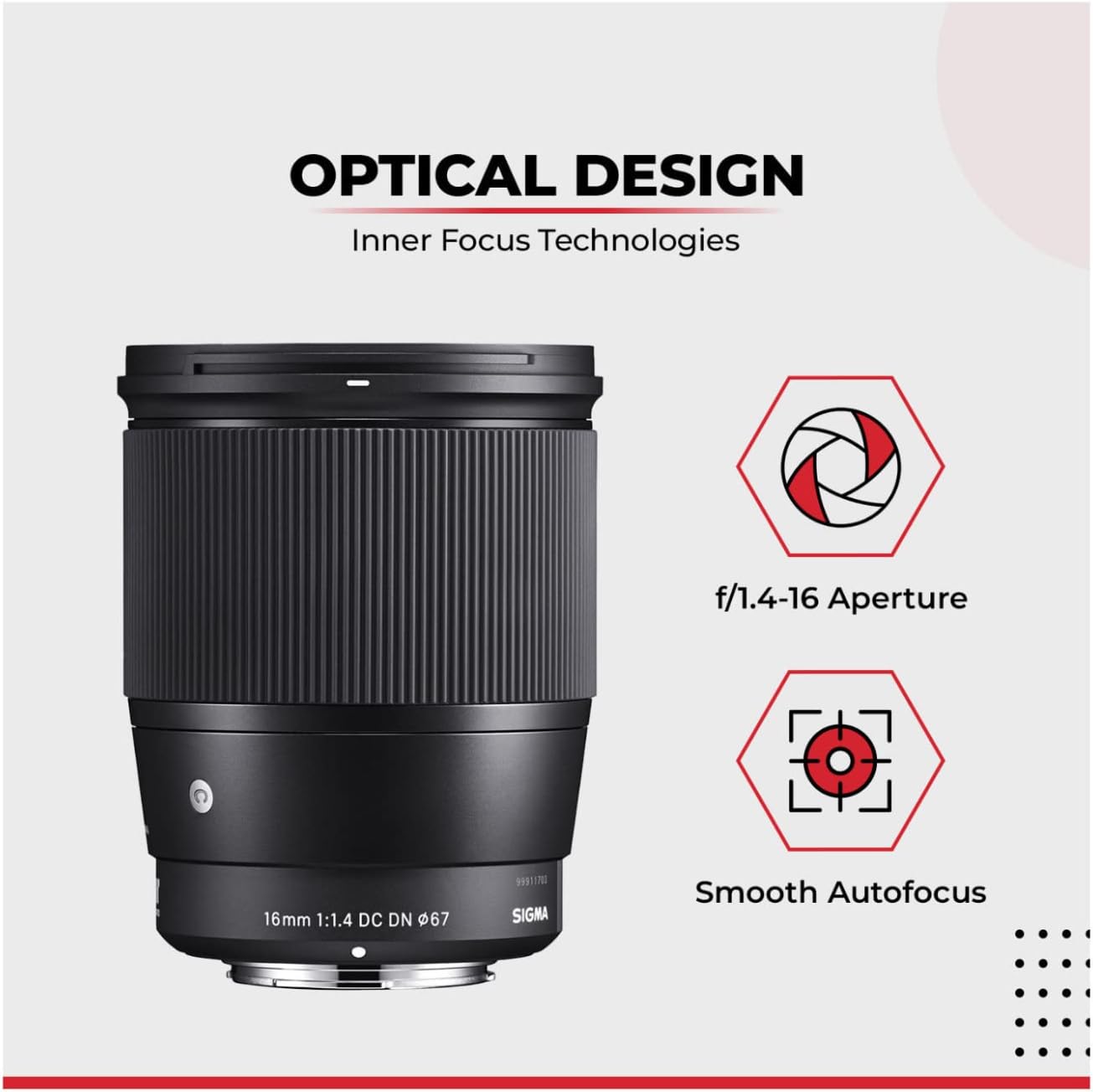 Sigma 402965_K2 16mm f/1.4 Sony E Lens Bundle
