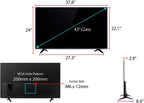 TCL 43S517 43-Inch 4K Roku Smart TV Renewed