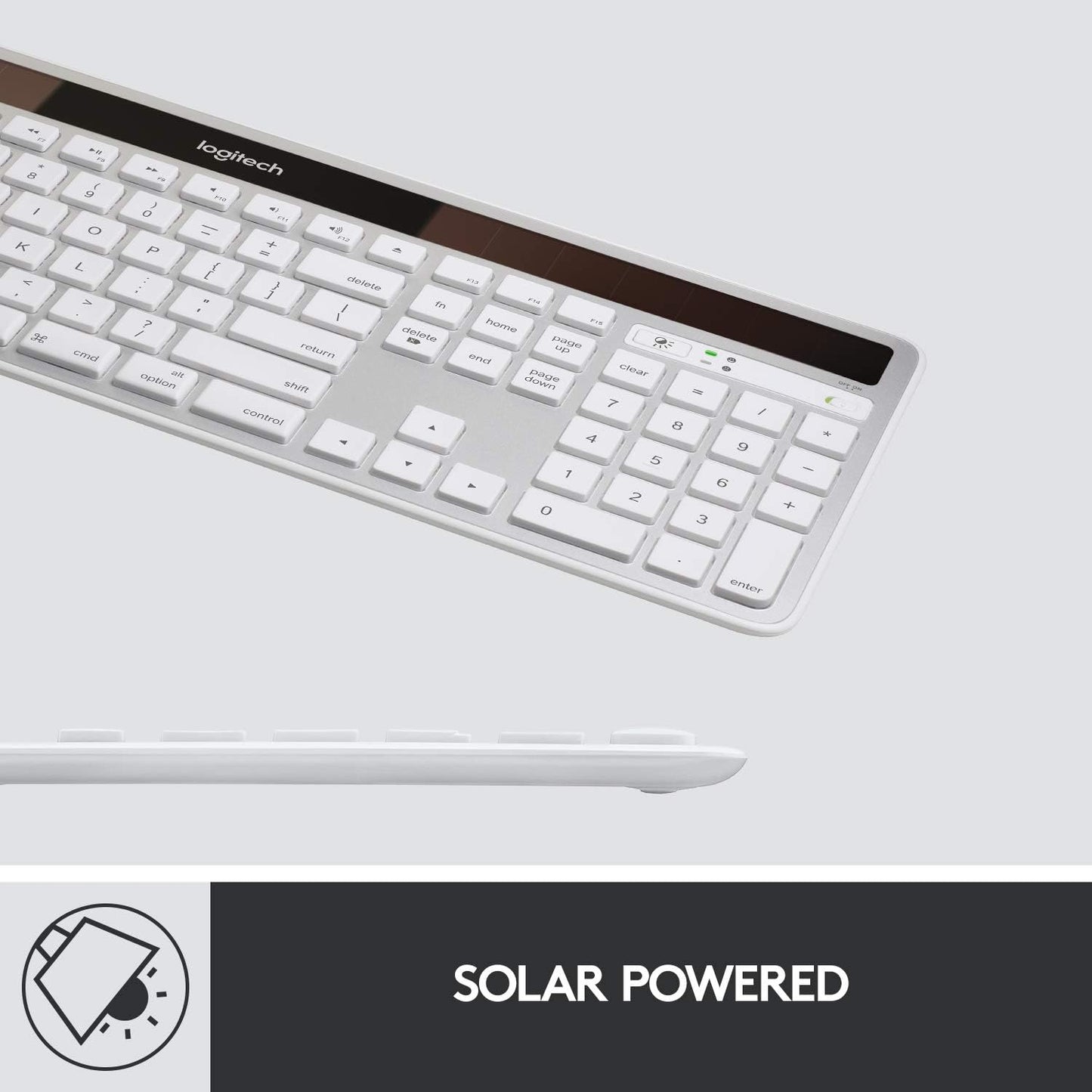 Logitech 920-003472 K750 Wireless Solar Mac Keyboard