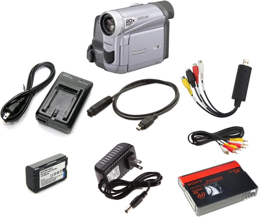 Panasonic PV-GS150 MiniDV Camcorder USB Transfer Bundle