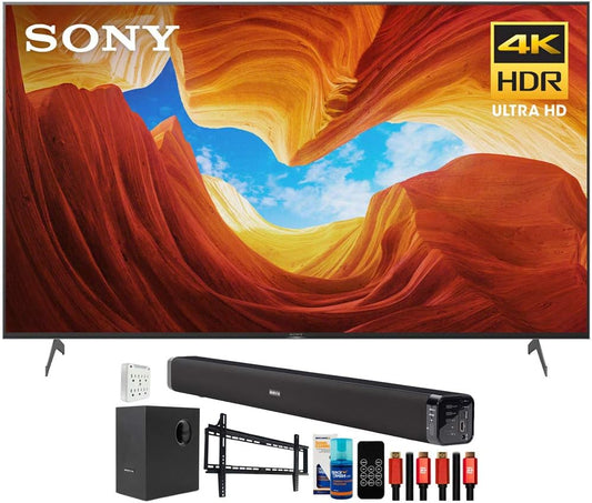 Sony E10SNXBR85X900H 85" X900H 4K Ultra HD Smart TV Bundle