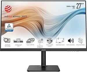 MSI Modern MD272P 27" FHD Monitor - IPS, 75Hz, USB-C