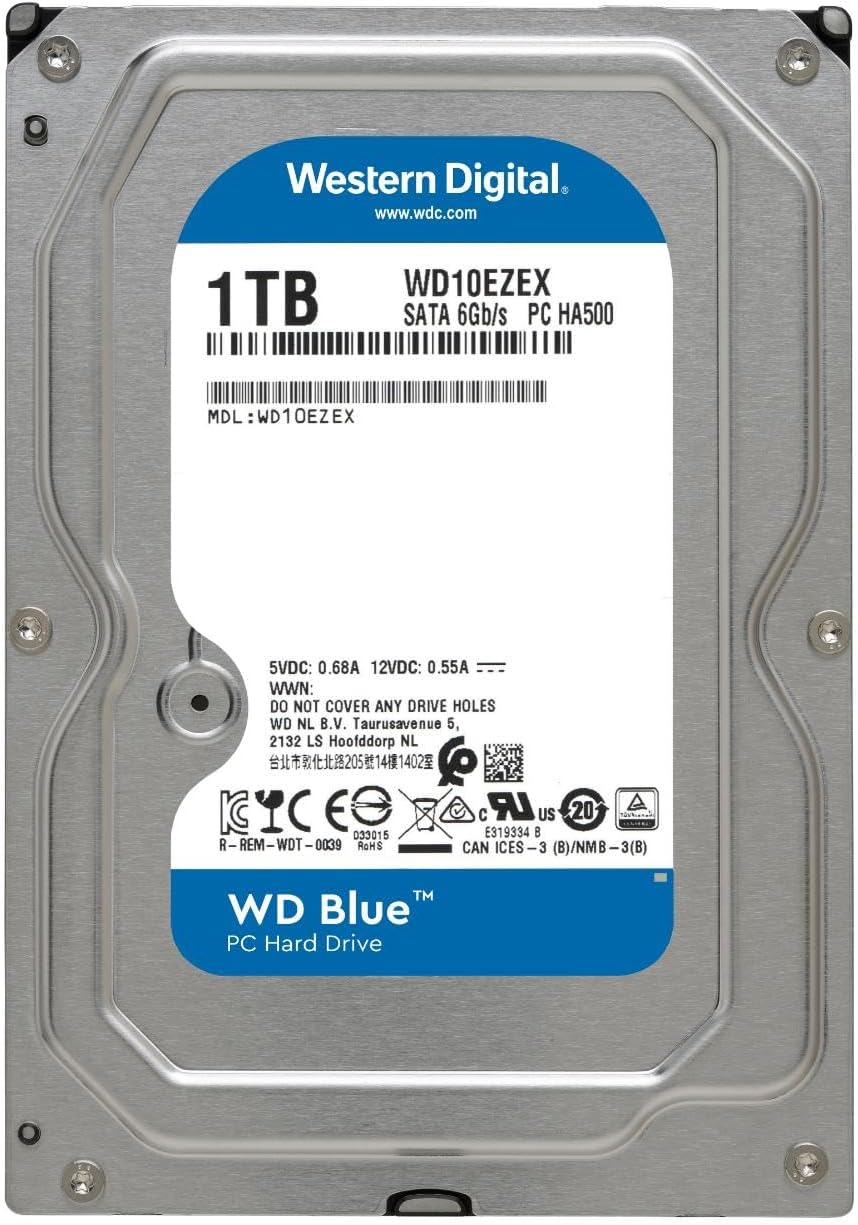 Western Digital WD10EZEX 1TB Blue PC Internal HDD