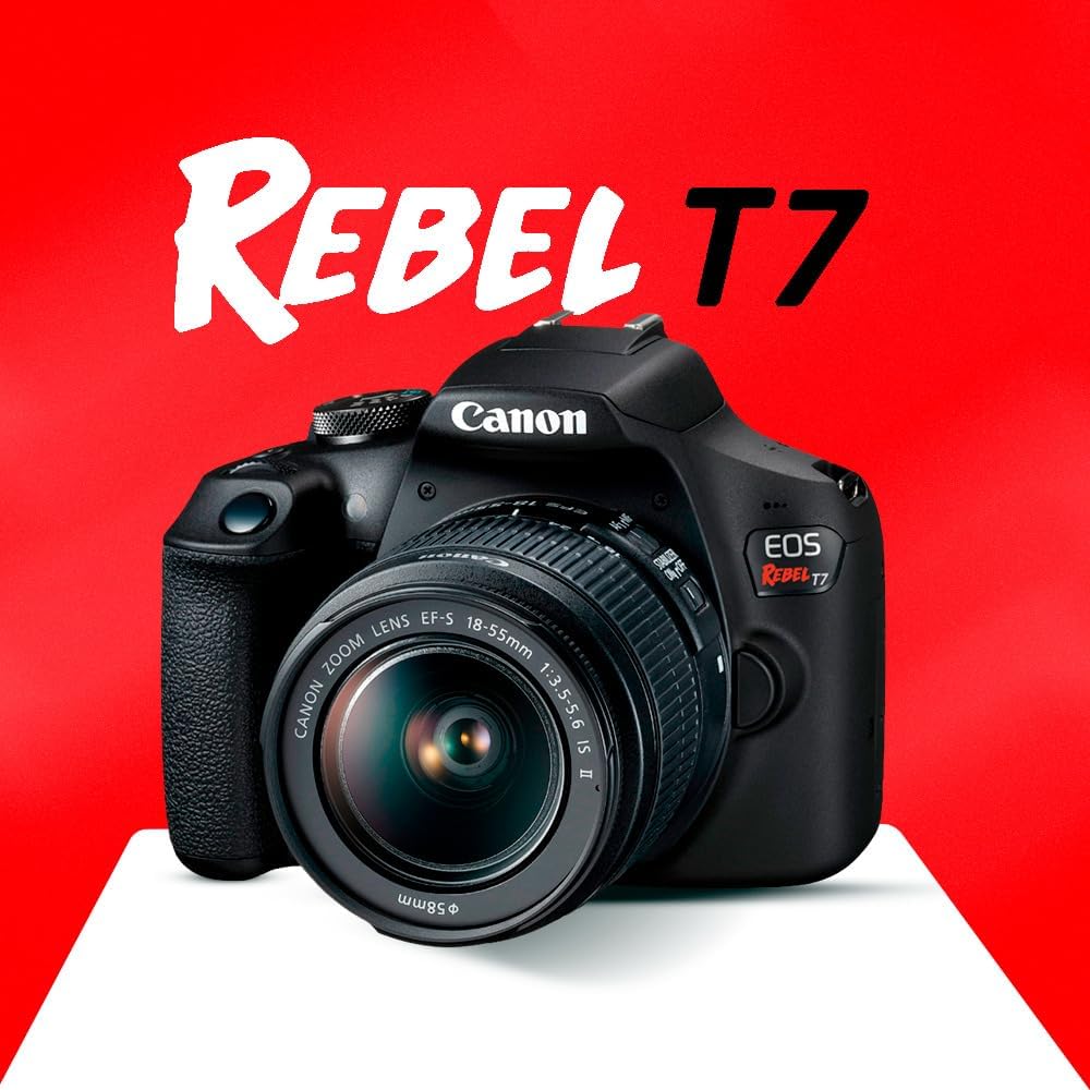 Canon Rebel T7 Digital Camera 18-55mm Lens Bundle