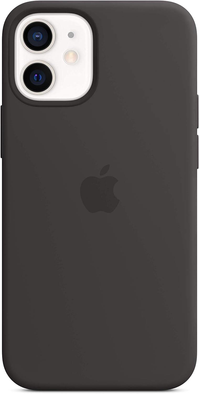 Apple iPhone 12 Mini Black Silicone MagSafe Case — main product image