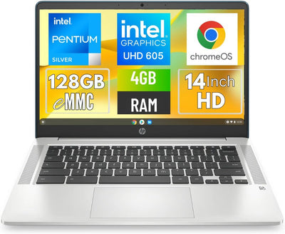 HP 14a-na0062tg Chromebook 14" HD - Teal (Renewed)