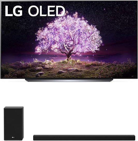 LG 83 OLEDC1 OLED TV with SP9YA Soundbar