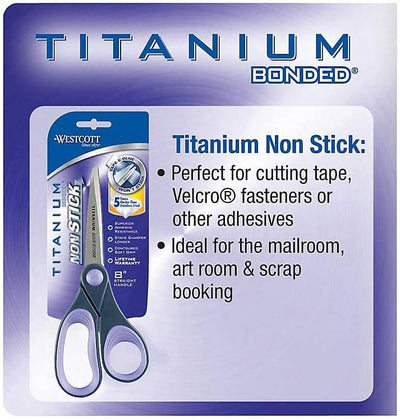 Westcott 14910 Titanium Bonded Non Stick Scissors 8-Inch