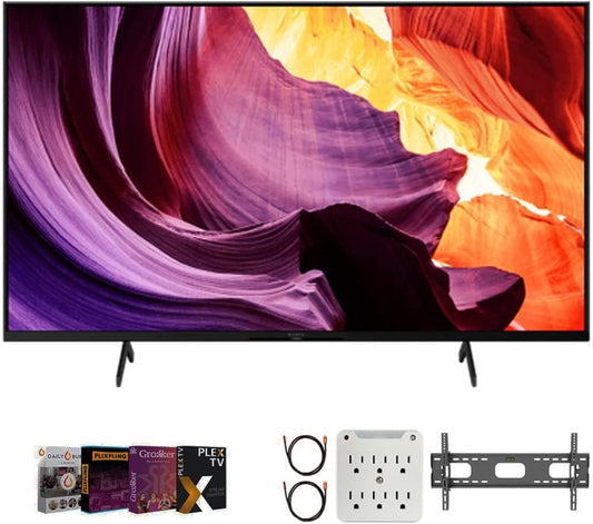 Sony E6SNKD65X80K 65" 4K Ultra HD Smart LED TV Bundle