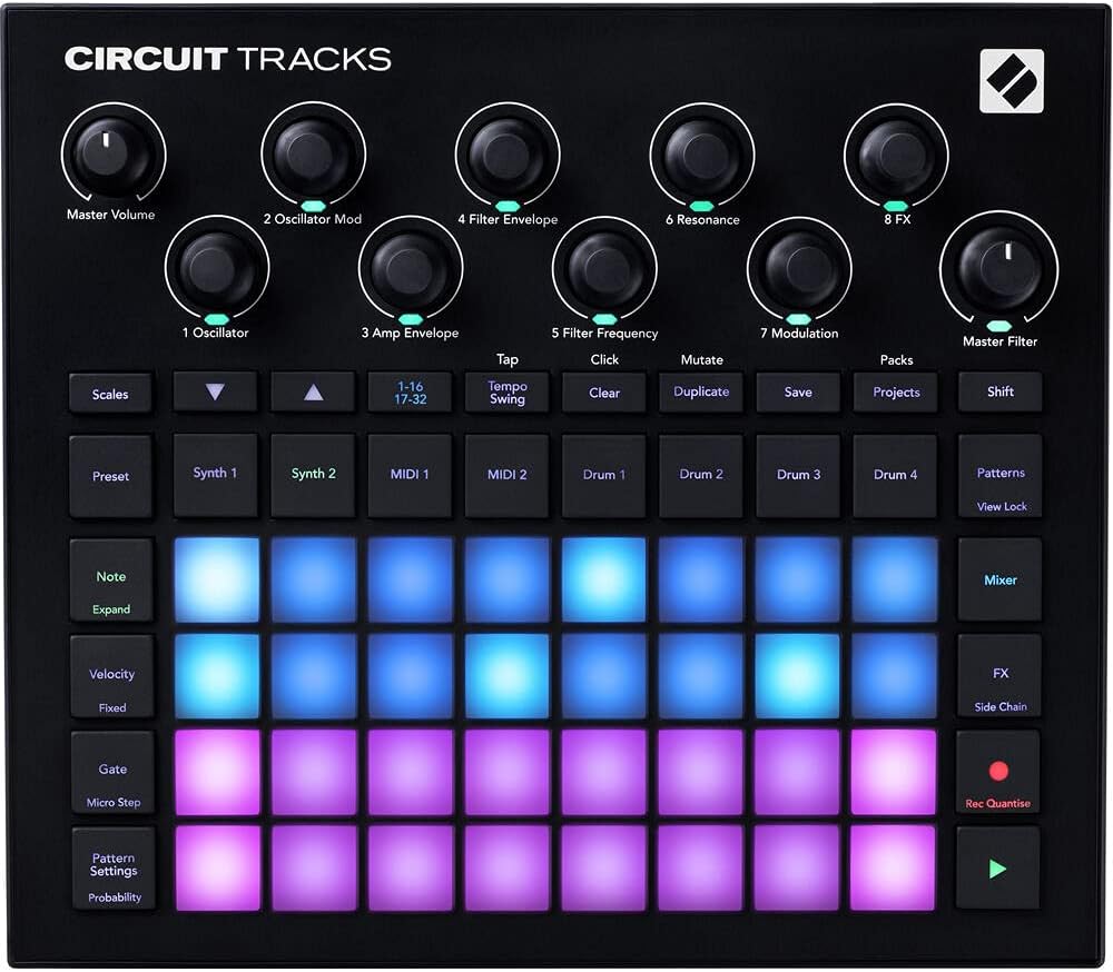 Novation Circuit Tracks Groove Box Synth Drums Bundle
