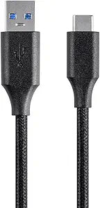 Monoprice 114855 Palette USB-C to USB-A Cable - 0.5ft, Black