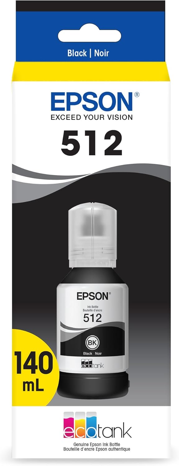 Epson T512020-S 512 EcoTank Black Ink Bottle — main product image