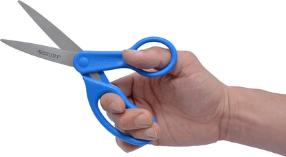 Westcott All Purpose Scissors - 8 Inch Blue Stainless Steel