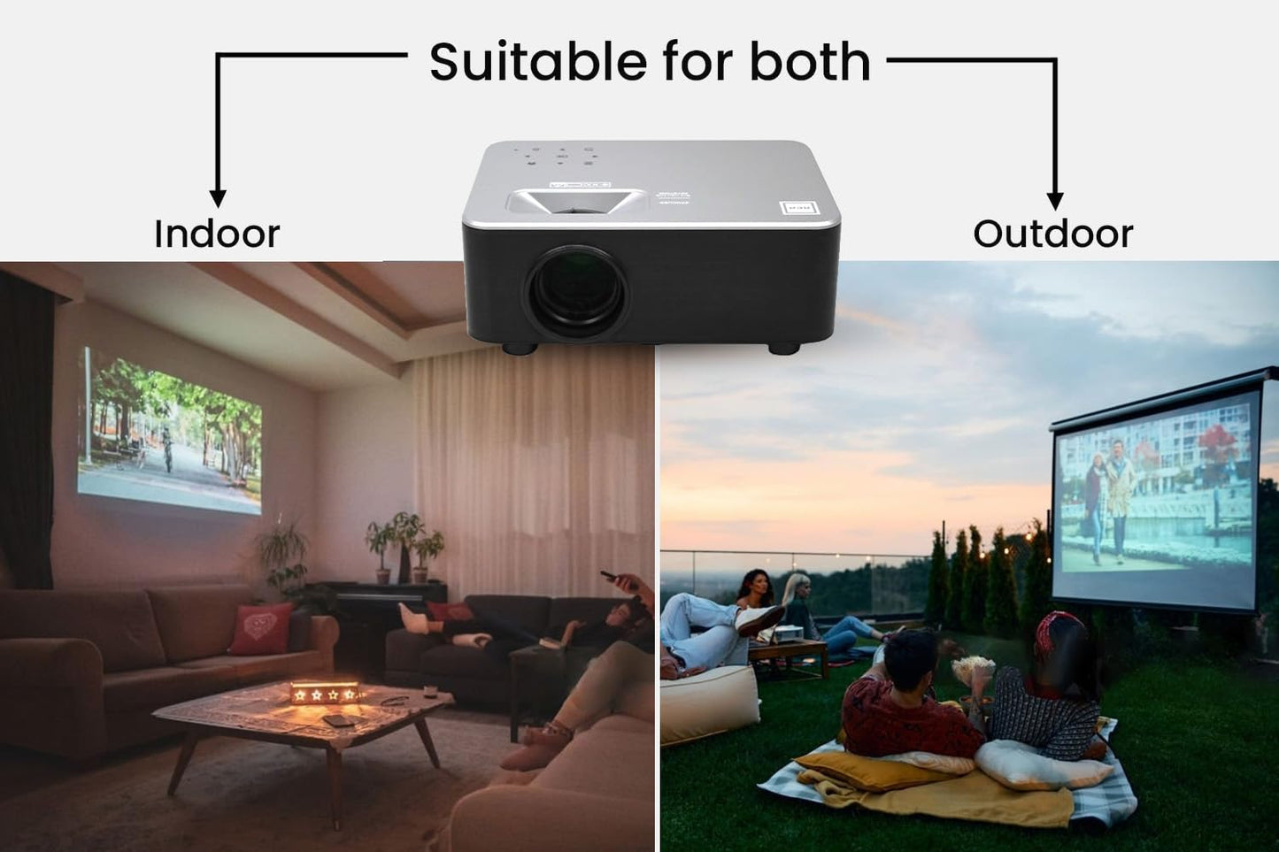 RCA RPJ133 1080P Smart Home Theater Projector (Renewed)