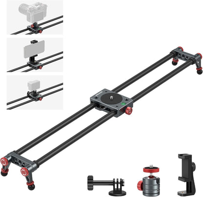 Neewer CS2M 24" Carbon Fiber Camera Slider with Ball Head