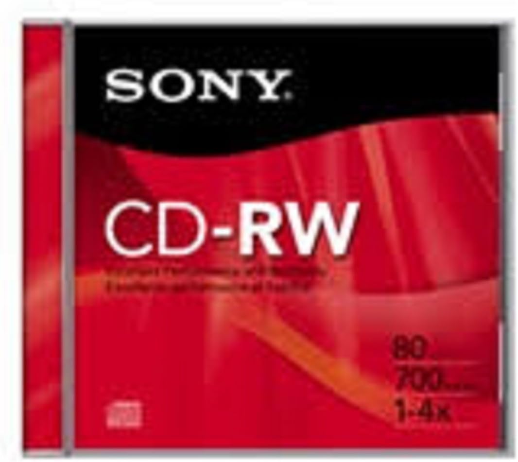 Sony CDRW700 Rewritable Discs 700MB 5-Pack