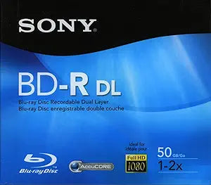 Sony BNR50R2H BD-R Dual Layer Disc 50GB 2x