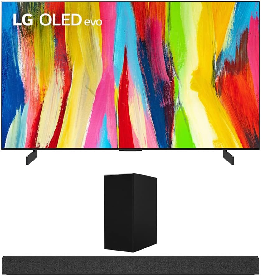LG OLED77C2PUA 77" 4K OLED TV & SP7Y Soundbar Bundle