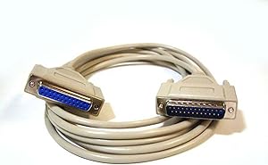 Monoprice 100488 6ft DB25 Male/Female Null Modem Cable — main product image