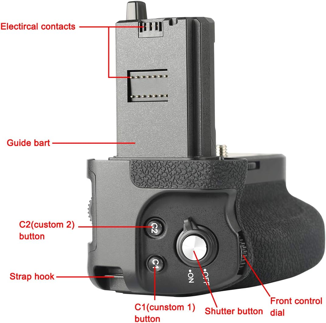 Meike D178621 MK-A7R IV PRO Battery Grip for Sony A7IV A7R IV A9II
