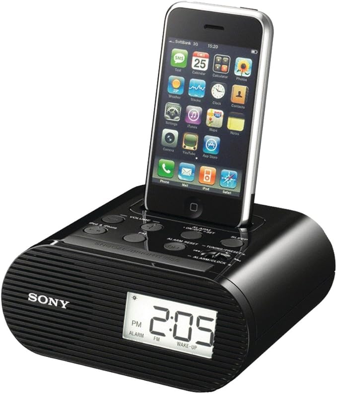Sony ICFC05iPBLK: iPhone/iPod Clock Radio Speaker Dock — main product image