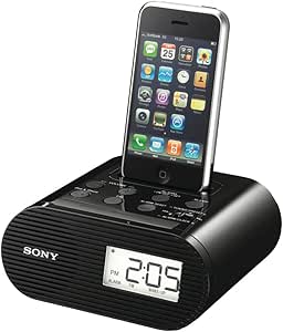 Sony ICFC05iPBLK: iPhone/iPod Clock Radio Speaker Dock - Black