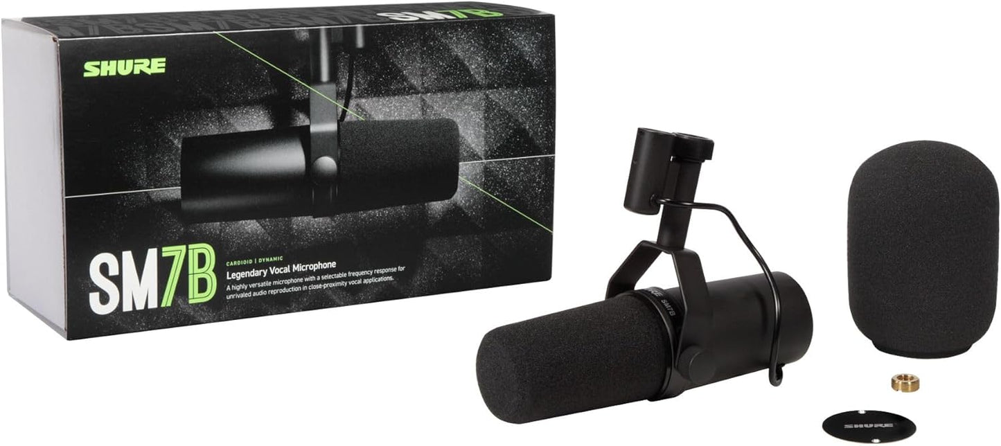 Shure SM7B Vocal Dynamic Microphone, Broadcast/Studio Mic