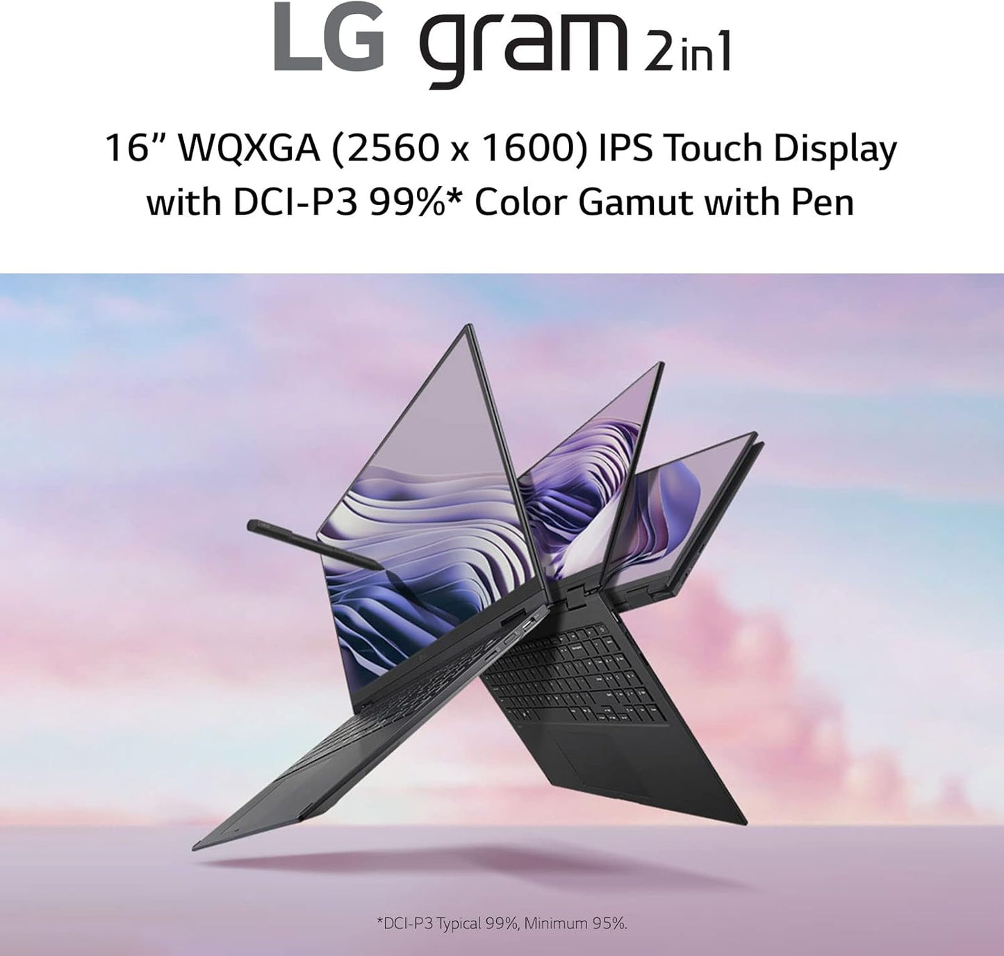 LG 16T90Q-K.ADB8U1 Gram 2-in-1 Tablet Laptop i7 16GB 2TB SSD