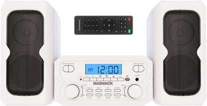 Magnavox MM435M-WH CD Shelf System Bluetooth Radio